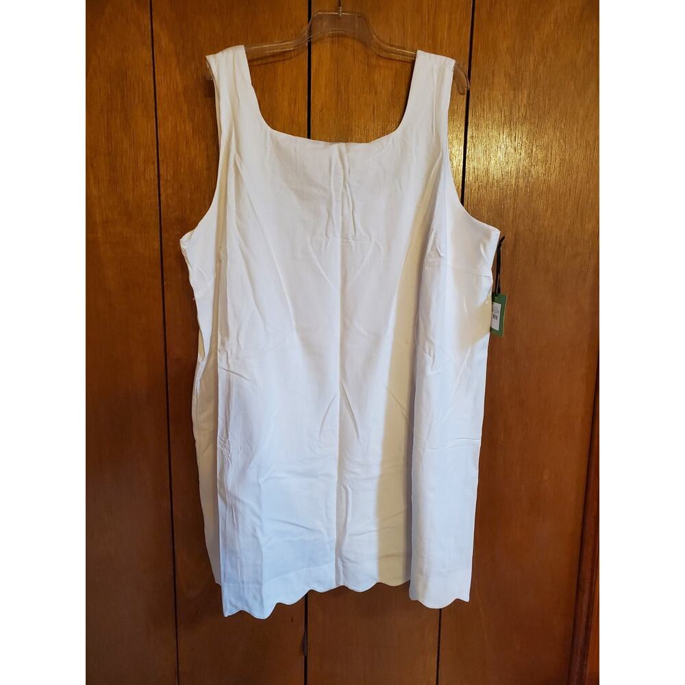 Women's Scalloped Mini Shift Dress Kate Spade New York x Target White Sz 4X New